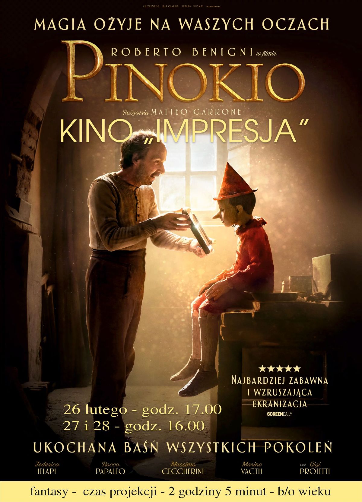 Pinokio w kinie Impresja Pinokio w kinie Impresja