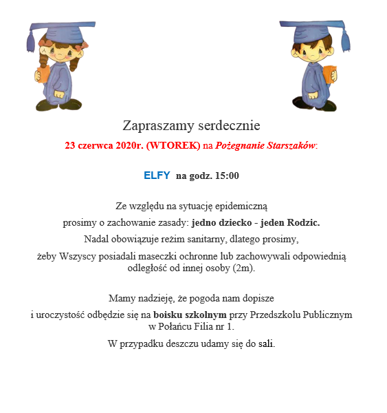 Pożegnanie przedszkola F1