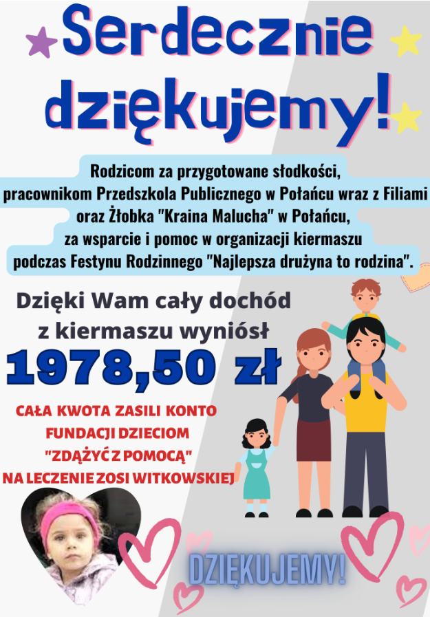 Plakat podziękowanie festyn 2023
