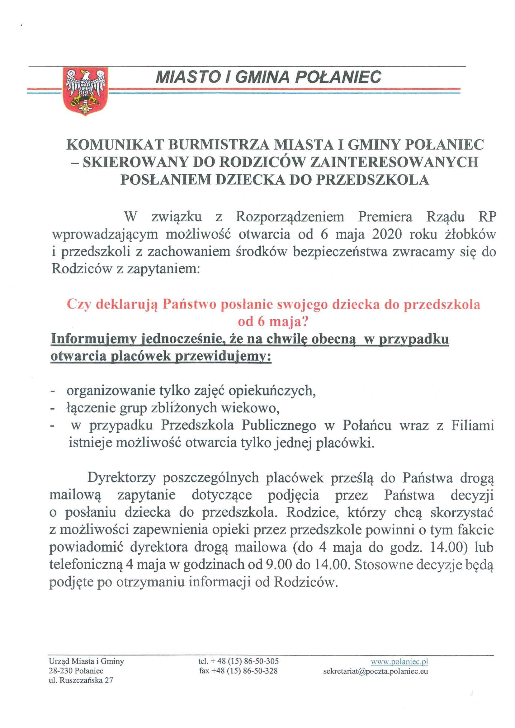 Pismo Burmistrza 2