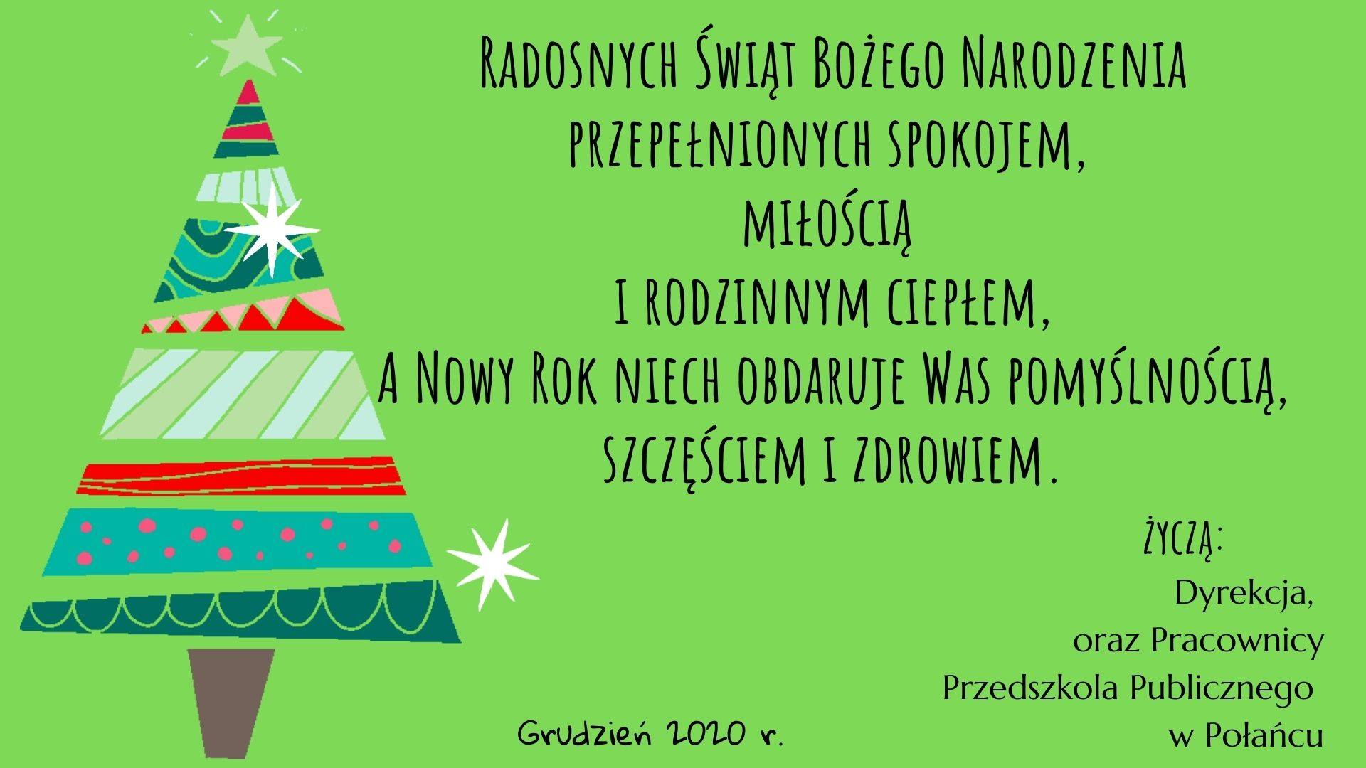 Życzenia Bożen Narodzenie 2020 n